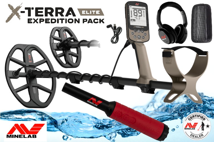 Minelab X-Terra Elite Metalldetektor Expeditionspaket