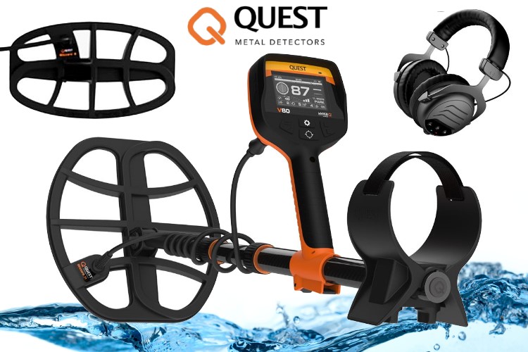 QUEST V80 Double Blizzard Metalldetektor