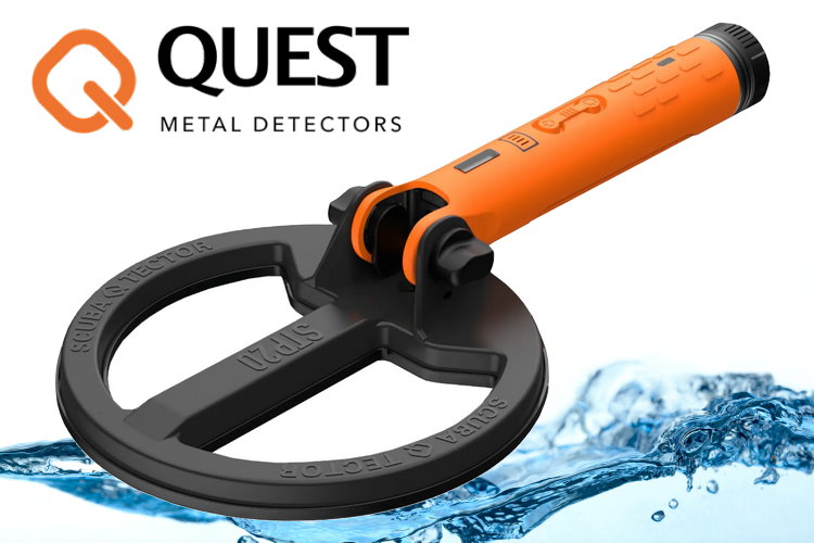 Quest Scuba PRO Metalldetektor mit 20cm Powerspule